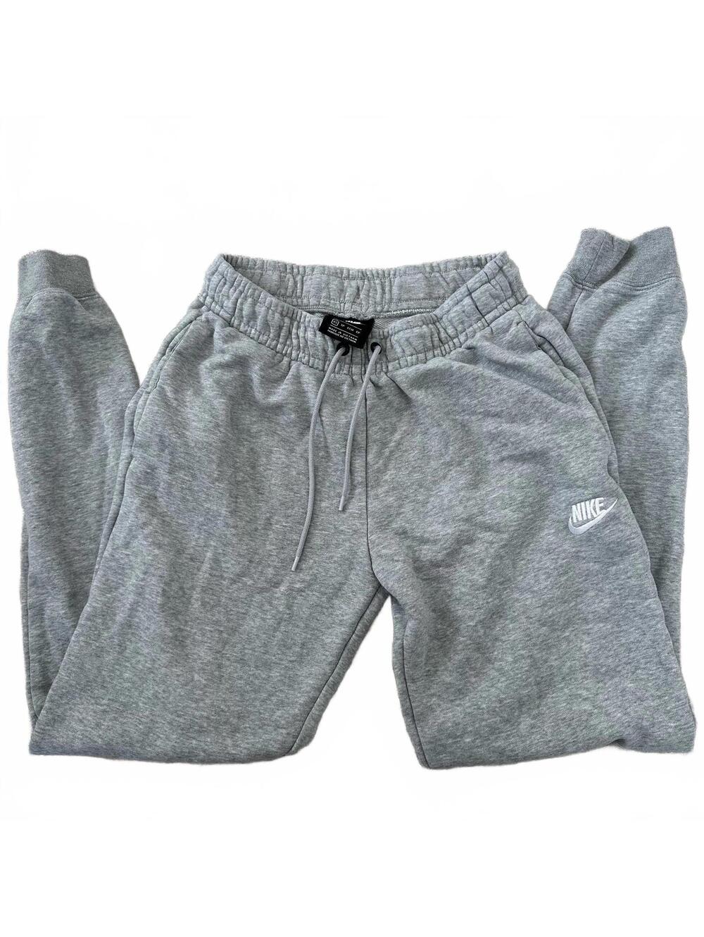 Nike Sportswear Essential Fleece Pants Heather Grey/White XS
